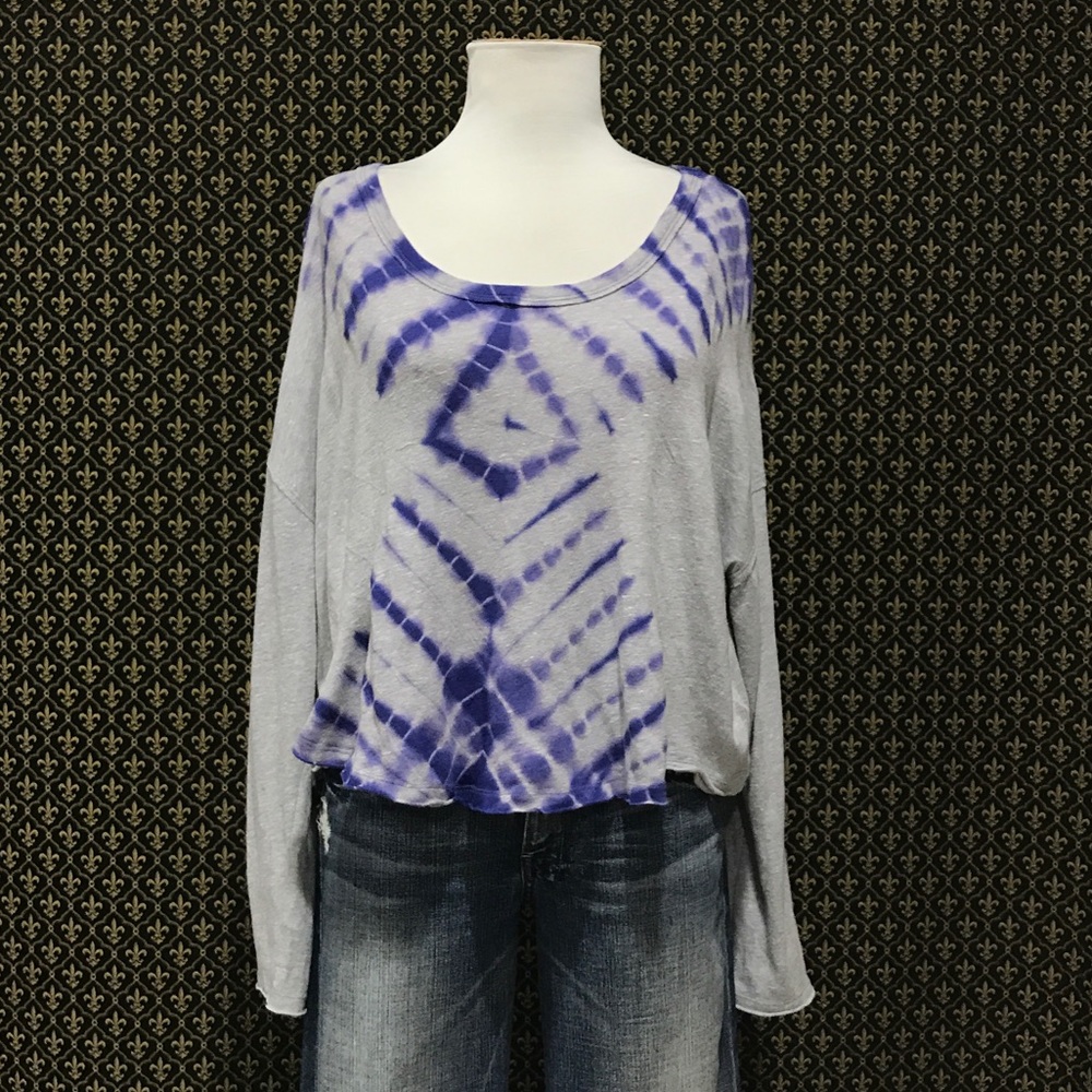 Free People Cropped Circus Dye Top